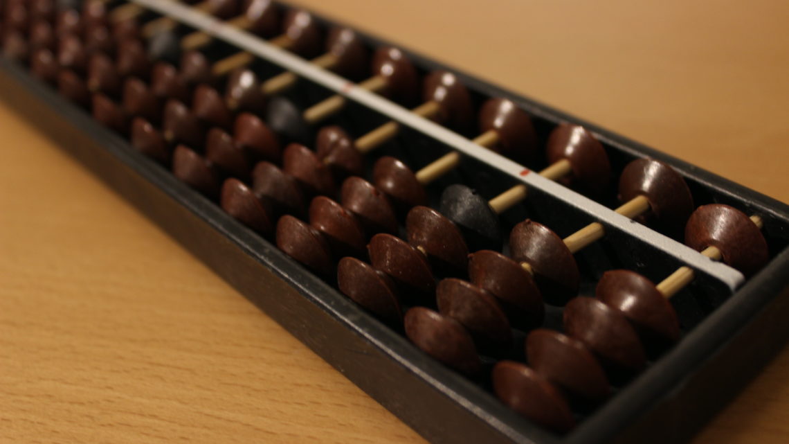 Le Soroban (abacus ou boulier japonais)