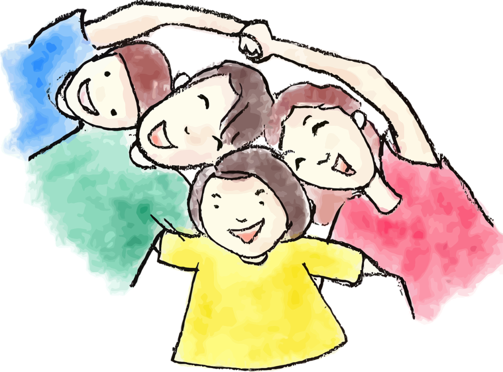 dessin d'une famille unie