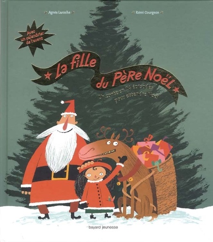 couverture du livre la fille du père noel, un conte en 24 histoires. 