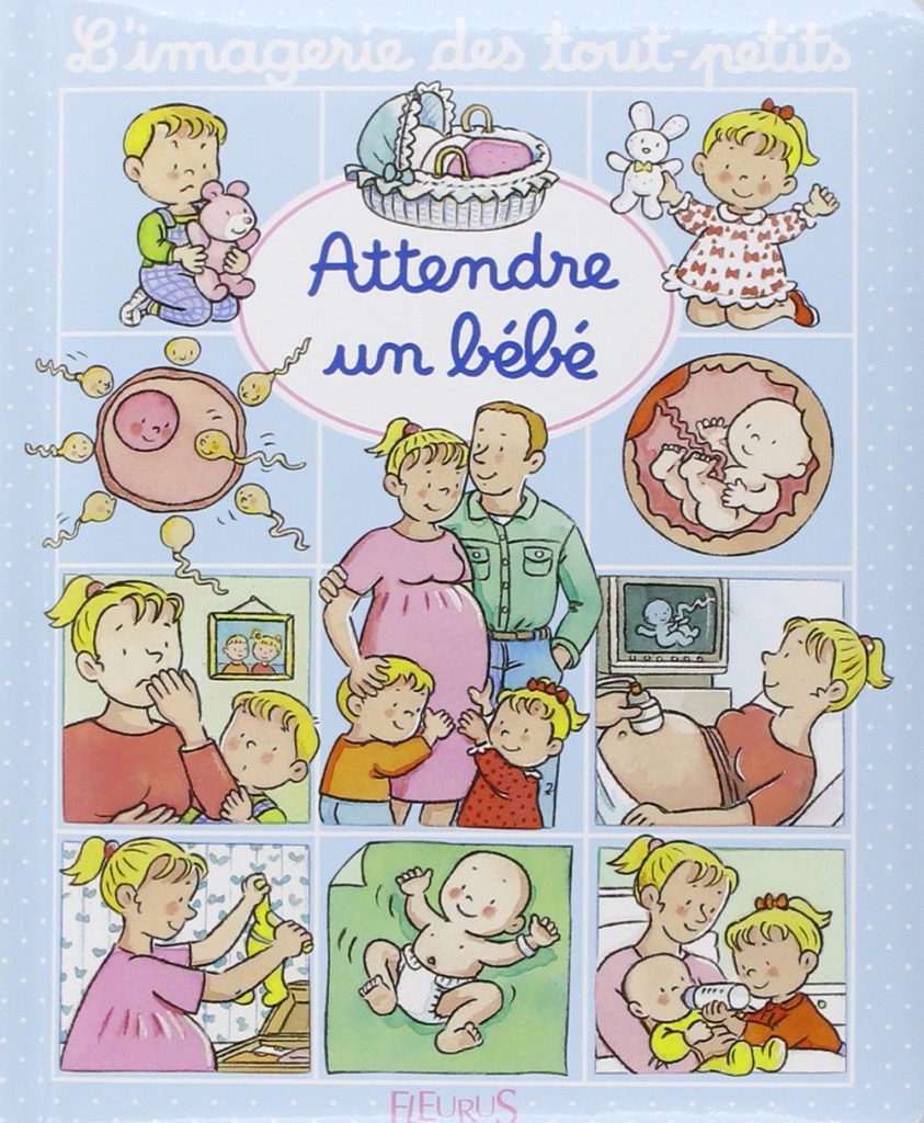 Les livres pour préparer l’aîné à l'arrivée d'un bébé : l'imagerie des tout-petits - attendre un bébé. 
