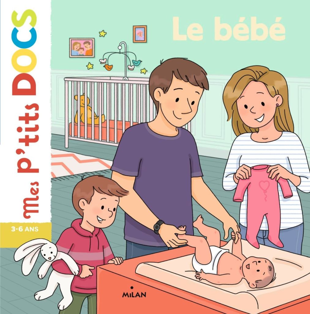 Les livres pour préparer l’aîné à l'arrivée d'un bébé : mes p'tits docs - le bébé. 